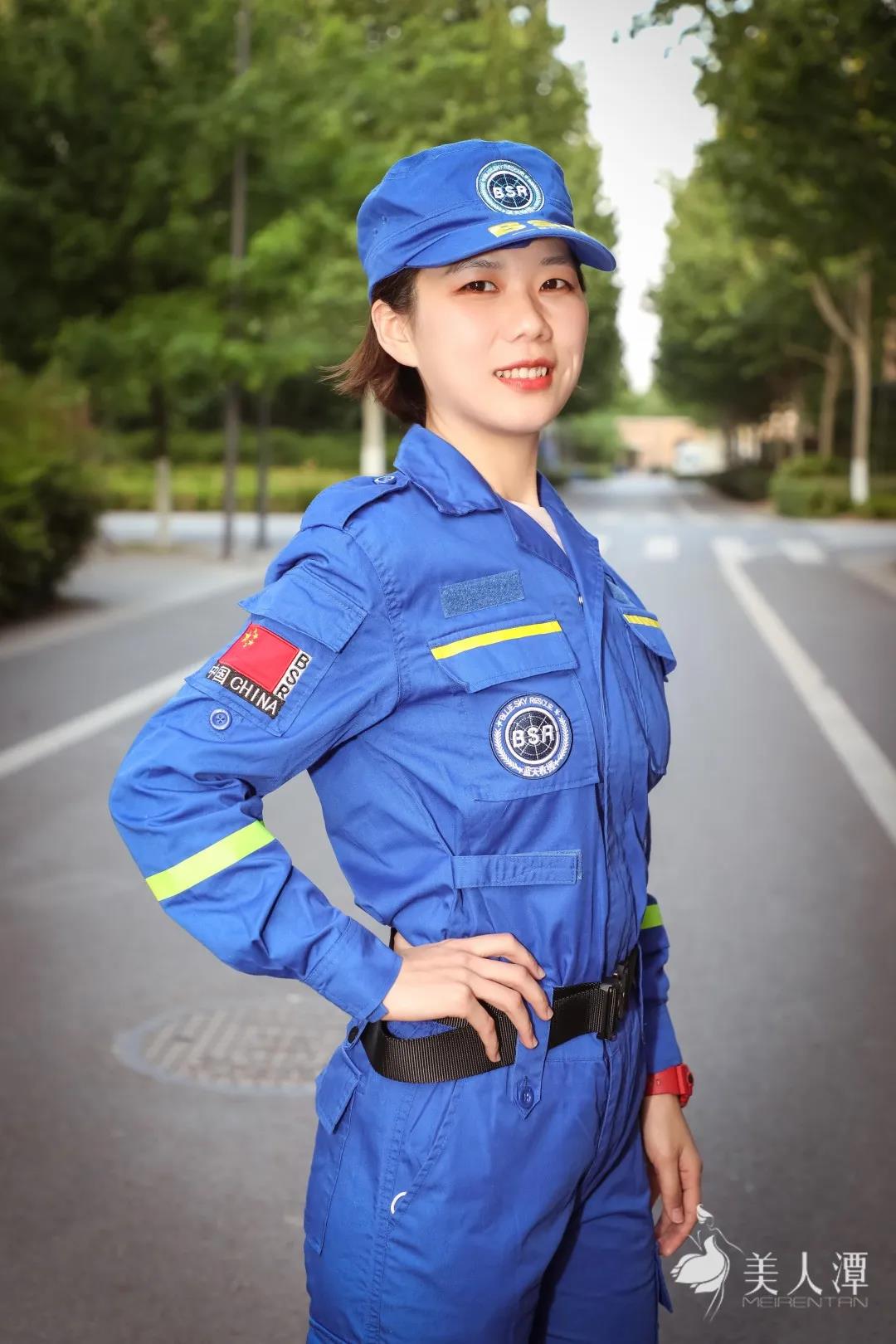 美人潭|職場女神 鄭州紅十字藍天應急救援隊：巾幗不讓須眉，有需要的地方就有藍天